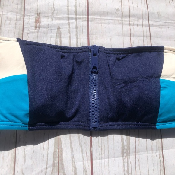 DKNY Color Block Bandeau Bikini Set - Picture 3 of 5